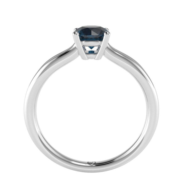 Zásnubný prsteň 14K biele zlato a topas london blue  0.6 ct  003_C