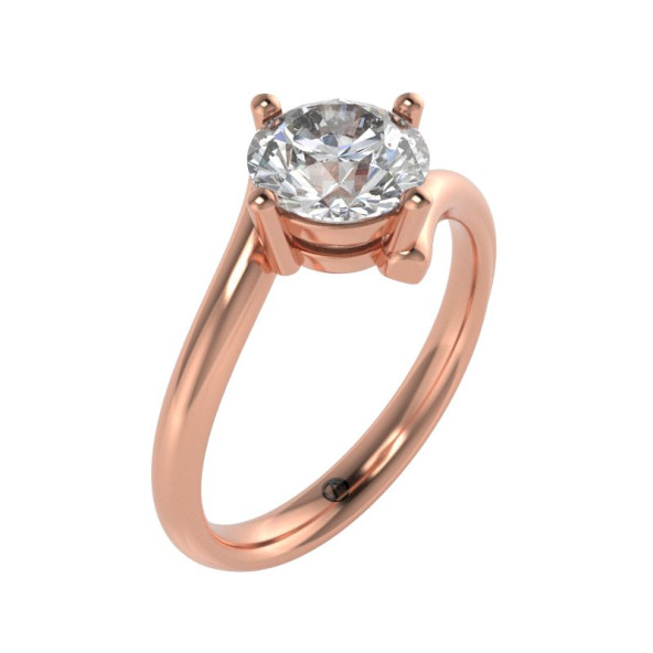 Zásnubný prsteň 14K biele zlato a ónyx  1.25 ct  001_A