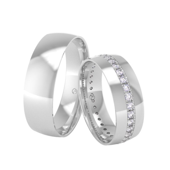 Svadobné obrúčky 14K biele zlato a diamant 60ZK101F36Z_A_