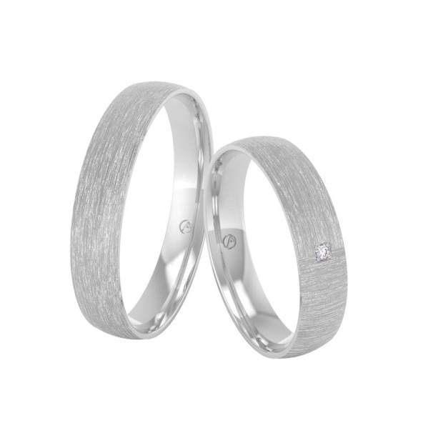 Svadobné obrúčky 14K biele zlato a diamant 40ZK101C1Z_A_