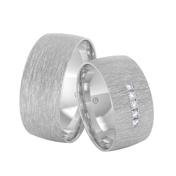 Svadobné obrúčky 14K biele zlato a diamant 80ZK101F5Z_A_