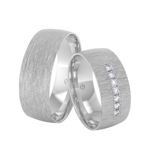 Svadobné obrúčky 14K biele zlato a diamant 70ZK101F7Z_A_