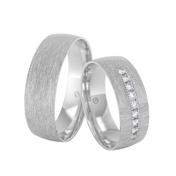 Svadobné obrúčky 14K biele zlato a diamant 60ZK101F9Z_A_