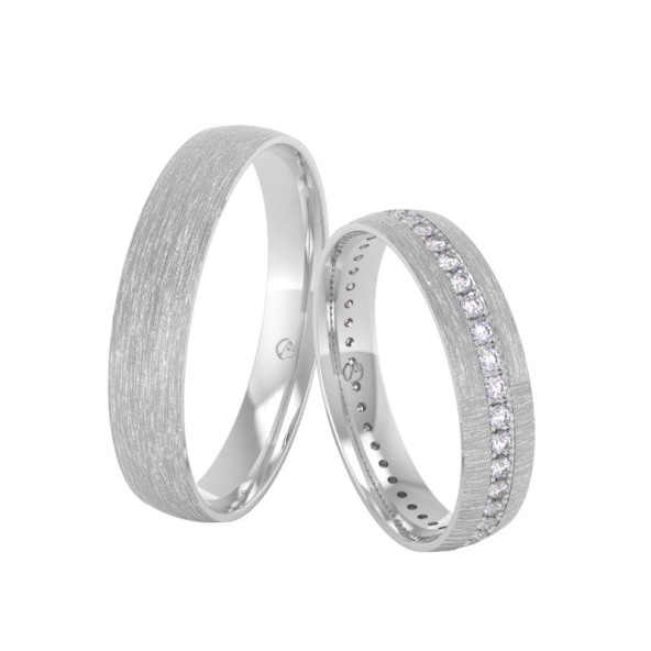 Svadobné obrúčky 14K biele zlato a diamant 40ZK101C44Z_A_