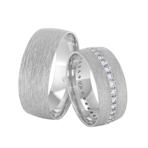 Svadobné obrúčky 14K biele zlato a diamant 70ZK101F36Z_A_