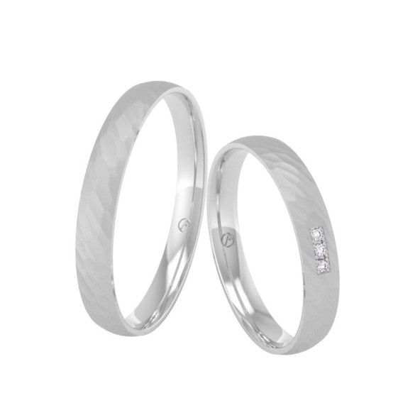 Svadobné obrúčky 14K biele zlato a diamant 30ZK101A3Z_A_
