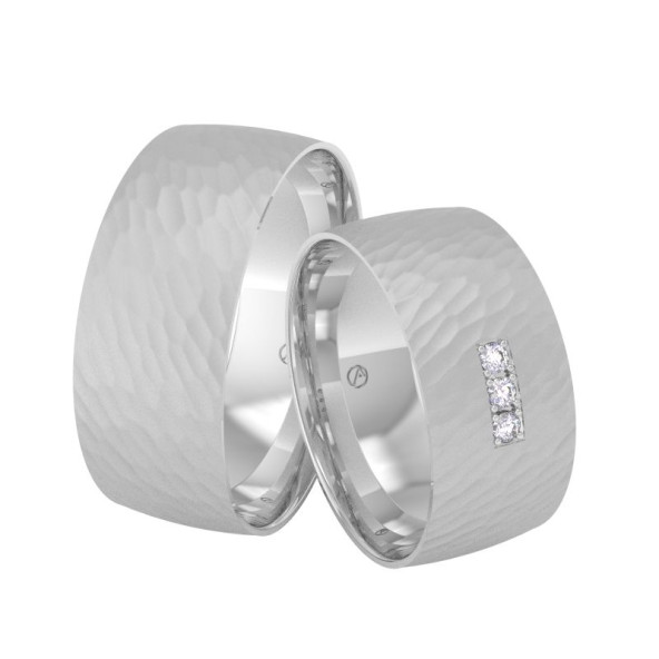 Svadobné obrúčky 14K biele zlato a diamant 80ZK101F3Z_A_