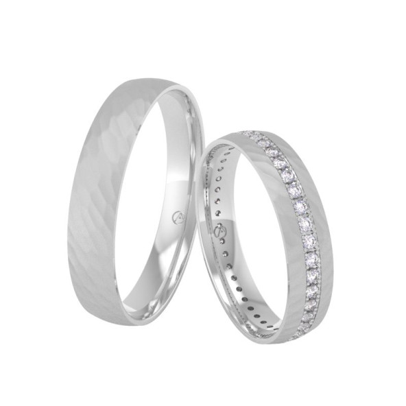 Svadobné obrúčky 14K biele zlato a diamant 40ZK101C44Z_A_