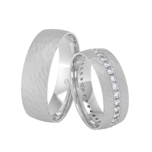 Svadobné obrúčky 14K biele zlato a diamant 60ZK101F36Z_A_