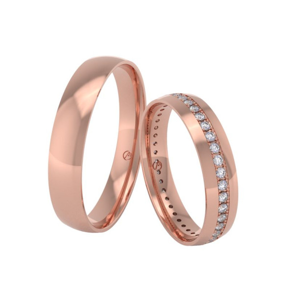 Svadobné obrúčky 14K biele zlato a diamant 40ZK101C44Z_A_