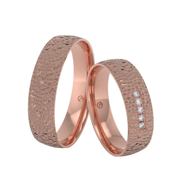 Svadobné obrúčky 14K biele zlato a diamant 50ZK101C5Z_A_