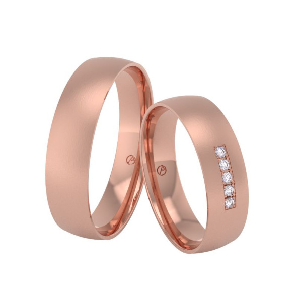Svadobné obrúčky 14K biele zlato a diamant 50ZK101C5Z_A_