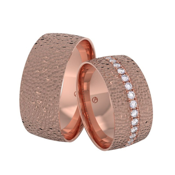 Svadobné obrúčky 14K biele zlato a diamant 80ZK101F15Z_A_
