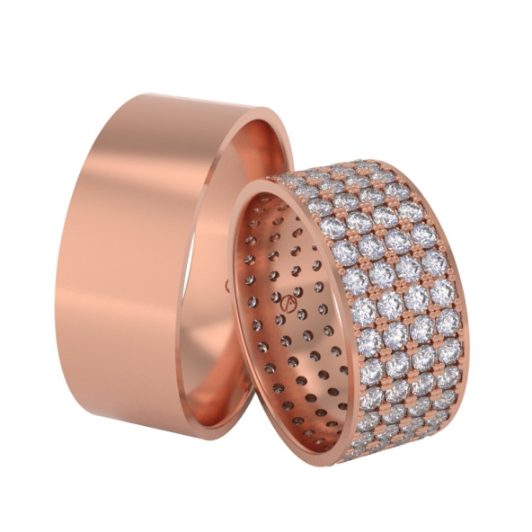 Svadobné obrúčky 14K biele zlato a briliant 80PK102H128Z_A