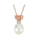 Náhrdelník Rayna s perlou a diamantmi