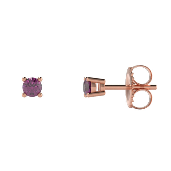Náušnice 14K biele zlato a akvamarín ruský patent s kameňmi 0.13 ct 061_3,25_A