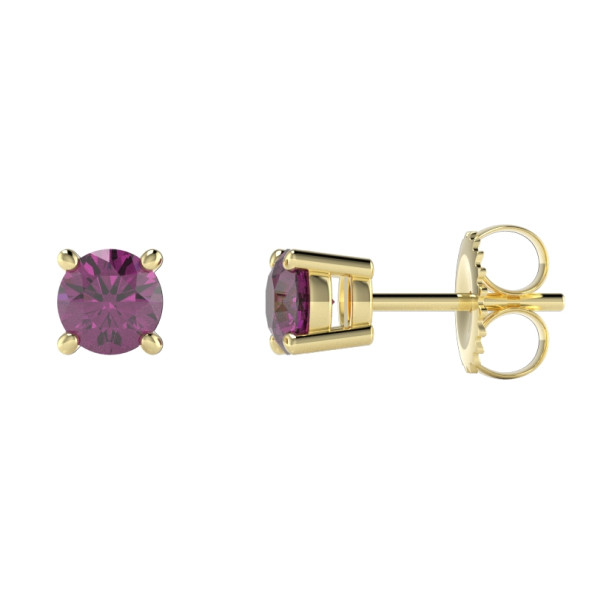 Náušnice 14K biele zlato a iolit patent 0.5 ct 061_5_A