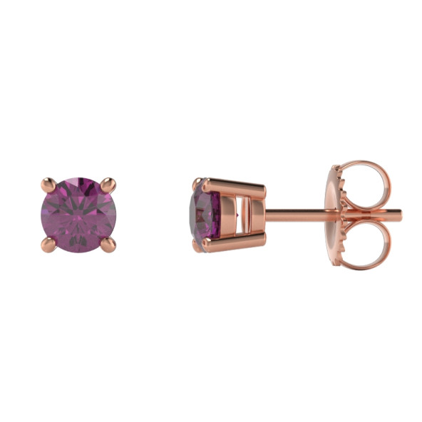 Náušnice 14K biele zlato a iolit patent 0.5 ct 061_5_A