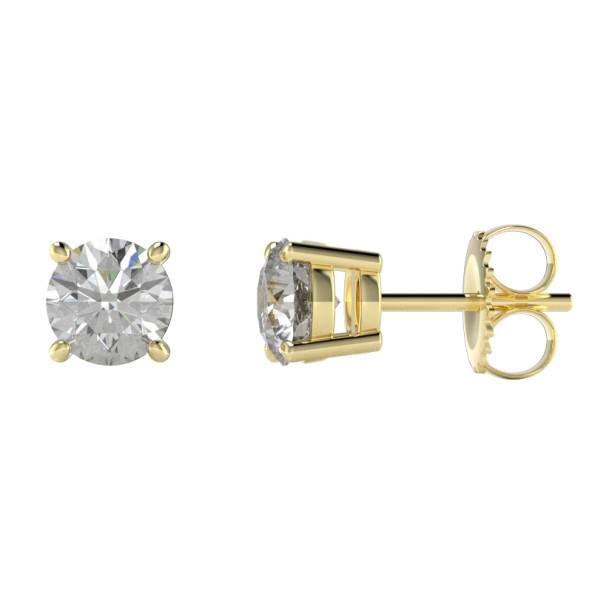 Náušnice 14K biele zlato a topas pure pink vršok 0.8 ct061_6_A