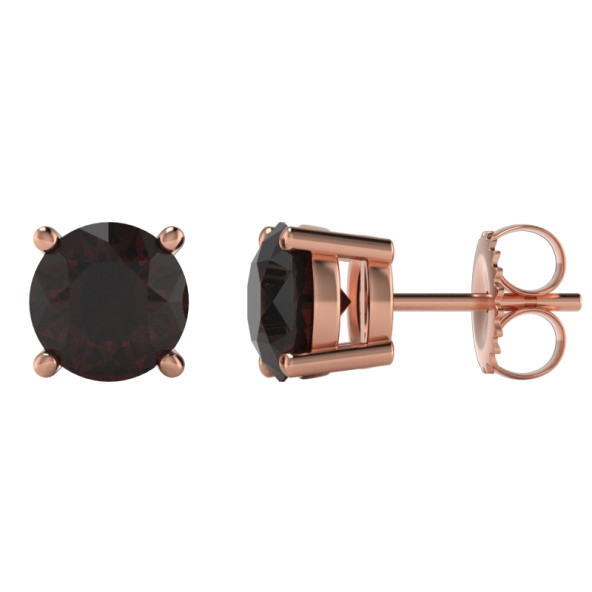 Náušnice 14K biele zlato a zirkón ruský vršok 1.5 ct 061_7,5_A