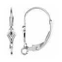 Náušnicový uzáver vršok Fleur De Lis 20 mm