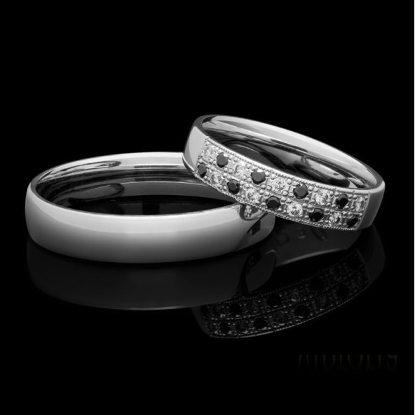 Svadobné obrúčky biele zlato a diamant OHBIK4MK030-W0CR4_97