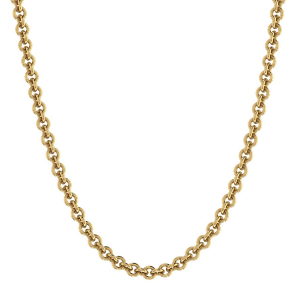 Retiazka 14K biele zlato Rollo okrúhle NH0003055WG_42